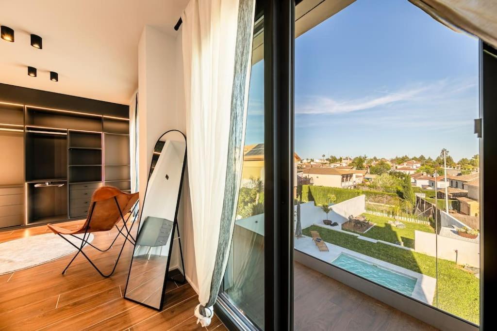 Villa Con Piscina Privada Gelves Bagian luar foto